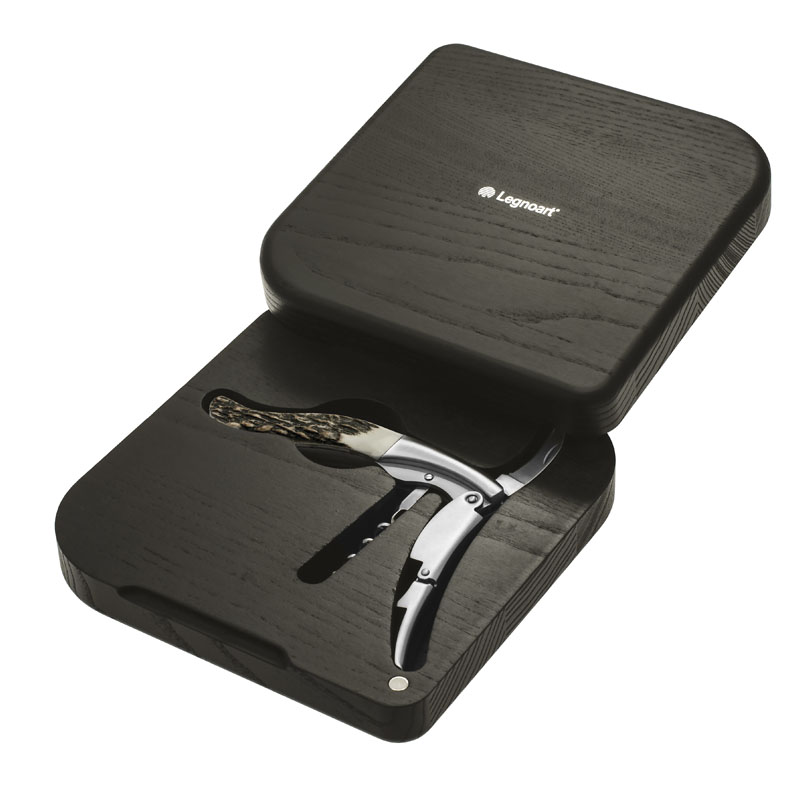 Legnoart Corkscrew “Ghemme” in Stainless Steel and Deer Horn - Image 5